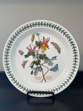 Portmeirion The Botanic Garden 1972 Slender Columbine Salad Plate Like New